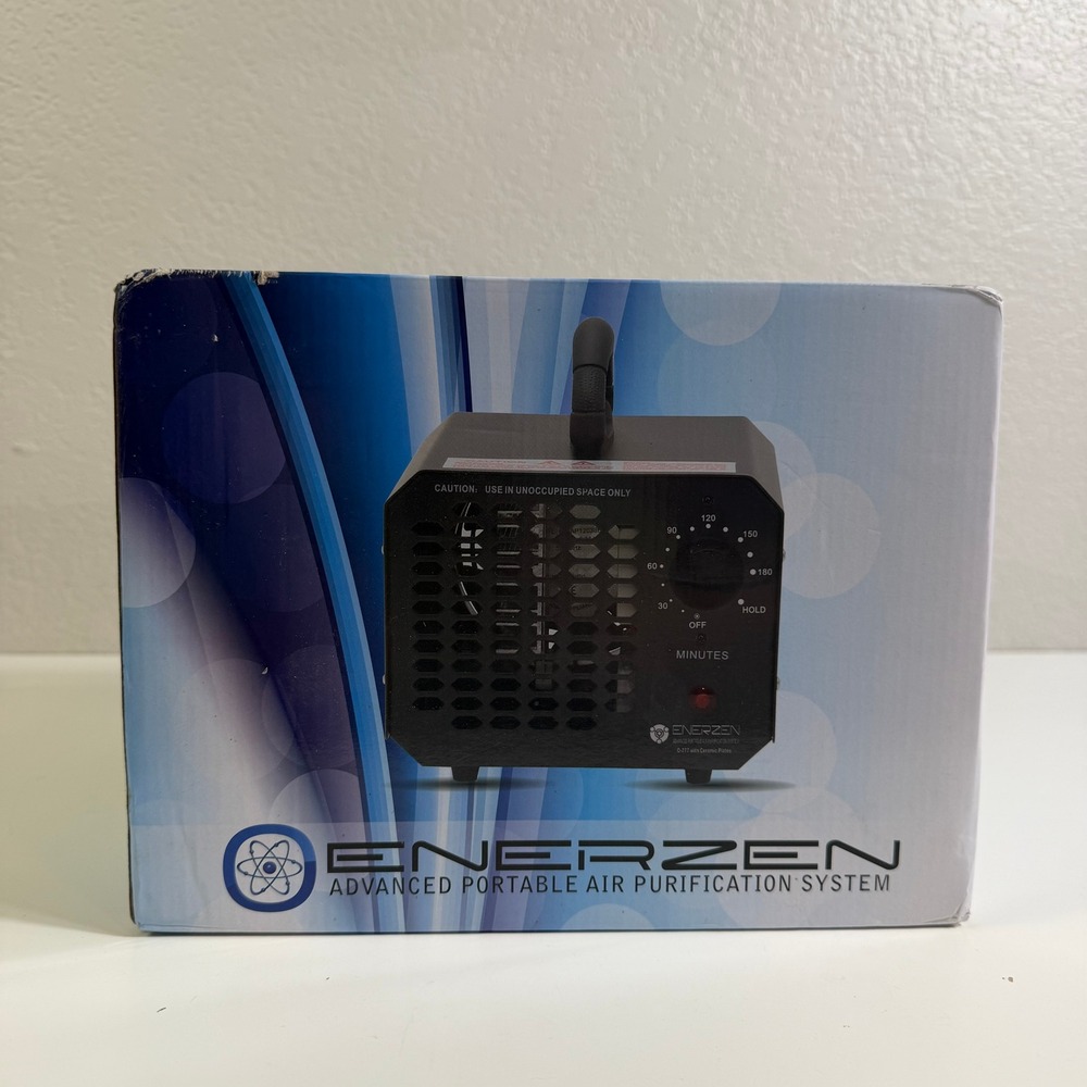 Enerzen O-777 Advanced Portable Ozone Generator Air Purifier Deodorizer Black